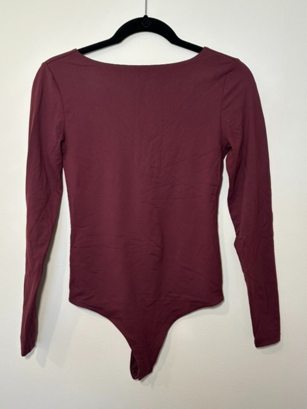 Nuuds Low Back Bodysuit, Merlot